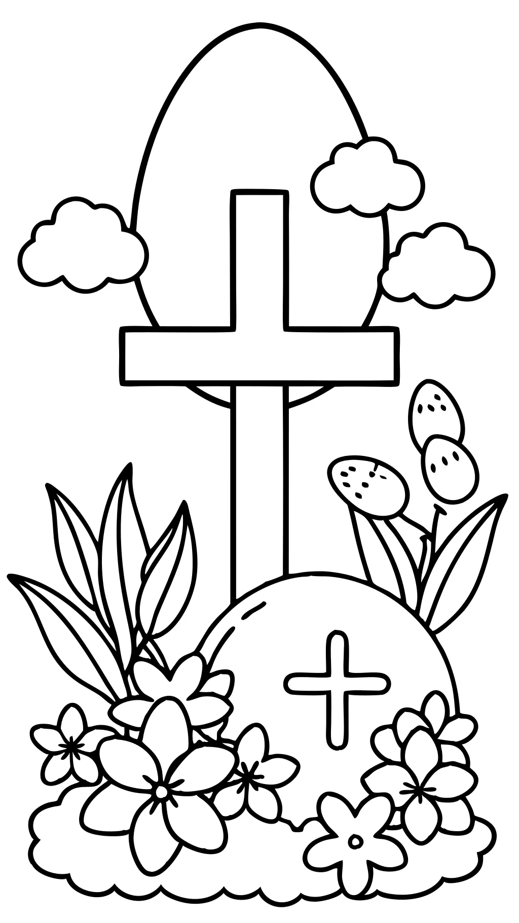 coloriage religieux de Pâques religieux religieux religieux